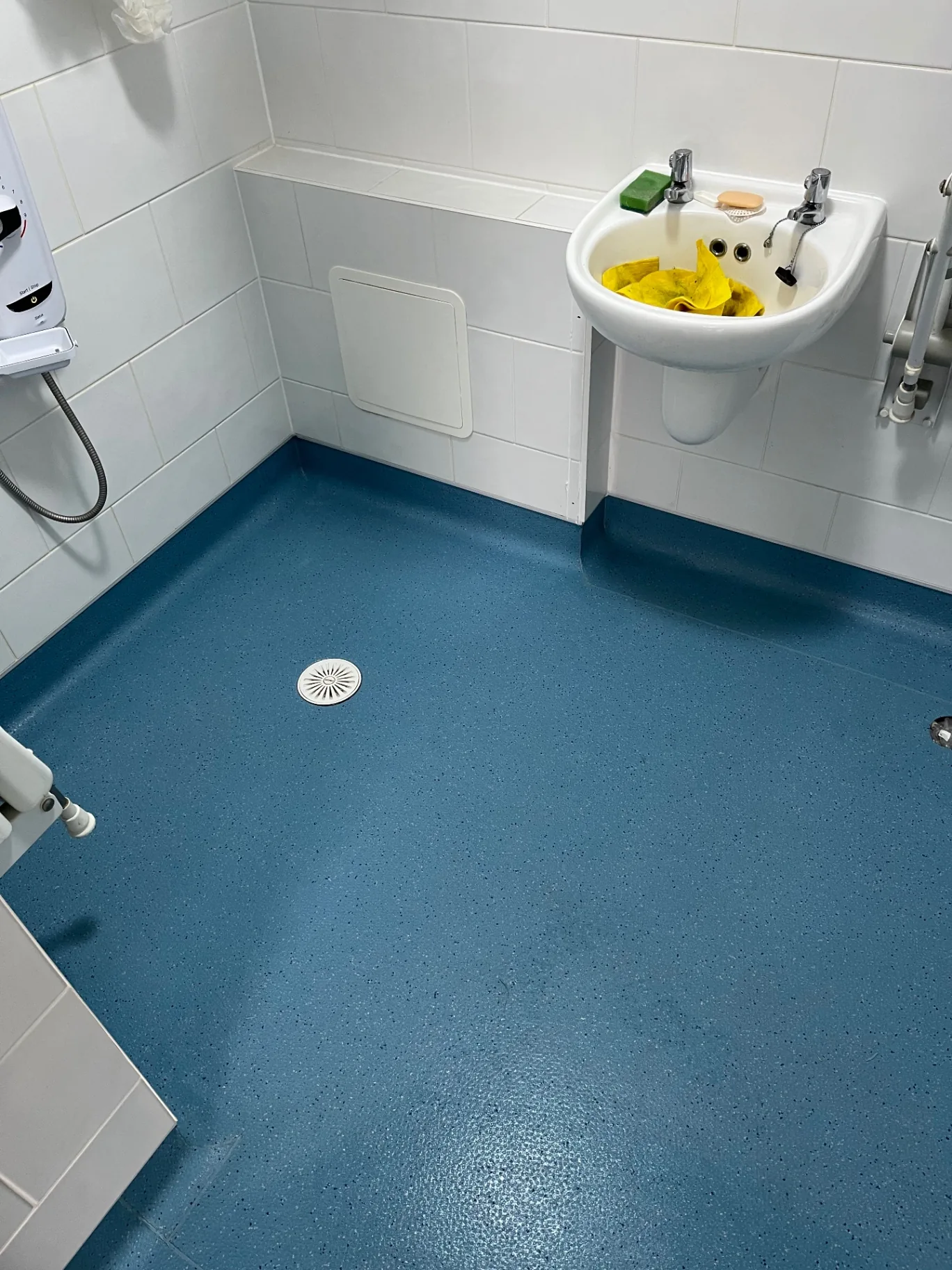Commercial safety vinyl flooring corridor installation for school environment in Brighton